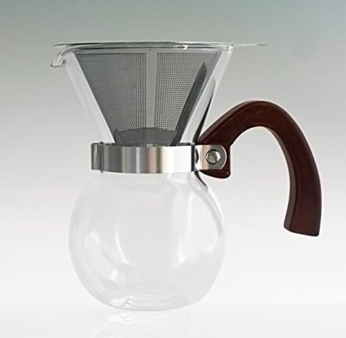 Nankai Tsusho Rokusan Coffee Maker, 2-cup, Size: Approx. H15 W14 D14 0701-010, 250ml