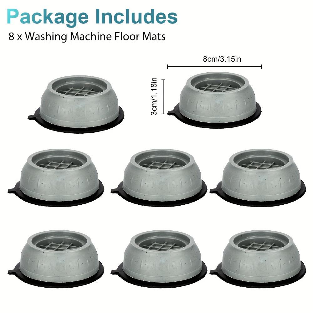 8 buc. covorașe de podea pentru mașina de spălat, covorașe antivibrații și antiderapante pentru mașini de spălat și uscătoare - protejează podeaua și reduc zgomotul