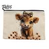 Talos Storage Bag, with Smooth Black Zipper, Large Capacity Thickened Canvas Organizer, for Makeup Stationery Needlework Small Items
