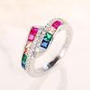 Gorgeous Big Cubic Zirconia Rings Women for Anniversary Party Fashion Elegant Female Rings Good Quality Luxury Jewelry
