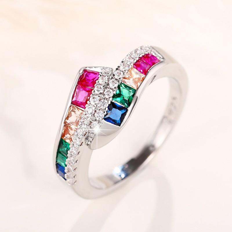 Gorgeous Big Cubic Zirconia Rings Women for Anniversary Party Fashion Elegant Female Rings Good Quality Luxury Jewelry