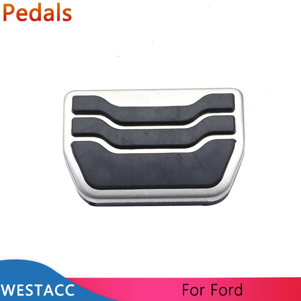 Pedale de mașină din oțel inoxidabil Accelerator Capac pedală de frână pe gaz pentru Ford New Mondeo Edge 2015 - 2017 AT Interior