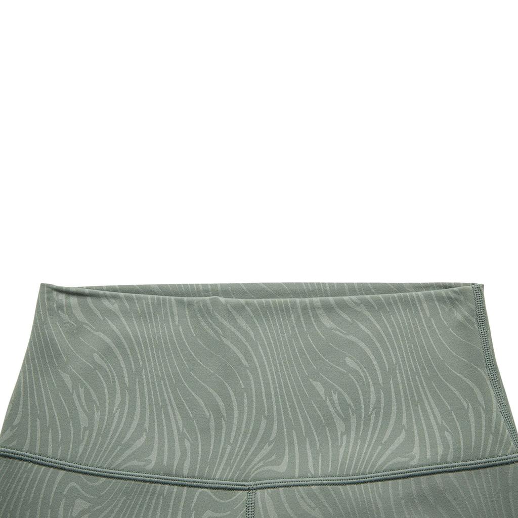 Li-Ning Full Print High Waist Comfortable Breathable Tight Sports Leggings Women Leggings Gray-Green AULU024-3