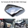 Dla Yamaha XV 700 750 1000 1100 Virago 1984-Up Motocykl Chromowana Osłona Akumulatora Osłona Boczna Lewa Prawa Ochrona Akcesoria