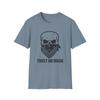 Unisex Softstyle T-Shirt Mens Womens Tees Top, Trust No Mask – Skull Bandana Graphic Tee