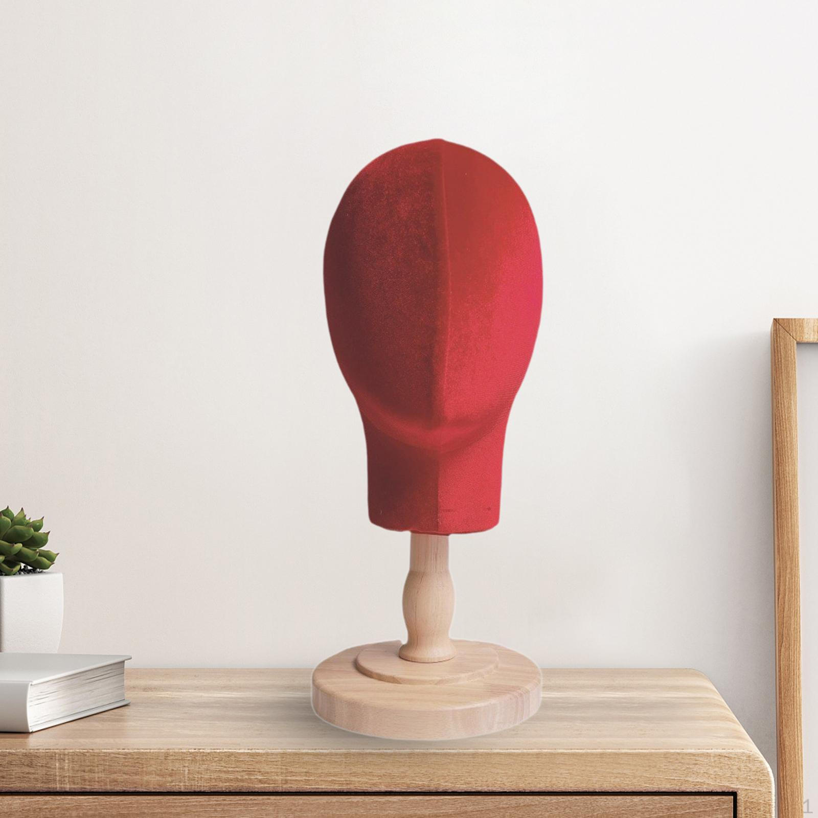 

Wig Holder Manikin Head Model Hairpiece Styling Hairdresser Training Hat Display Rack