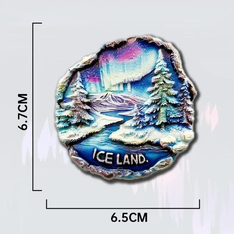 Norway Souvenirs Northern Europe Fridge Magnets Iceland Arctic Finland Aurora Refrigerator Stickers Home Decor Wedding Gifts