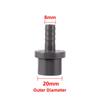 Grey PVC Water Pipe Fittings OD20/25 To 8/10/12/14/16/18/20mm Reducing Joint Garden Irrigation Aquarium Drainage System Coupling