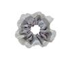 Silver Glossy Fabric Hair Band Retro Square Scarf Bow Lace Edge Large Intestine Ring Texture Hair Accessories New Headband Adult
