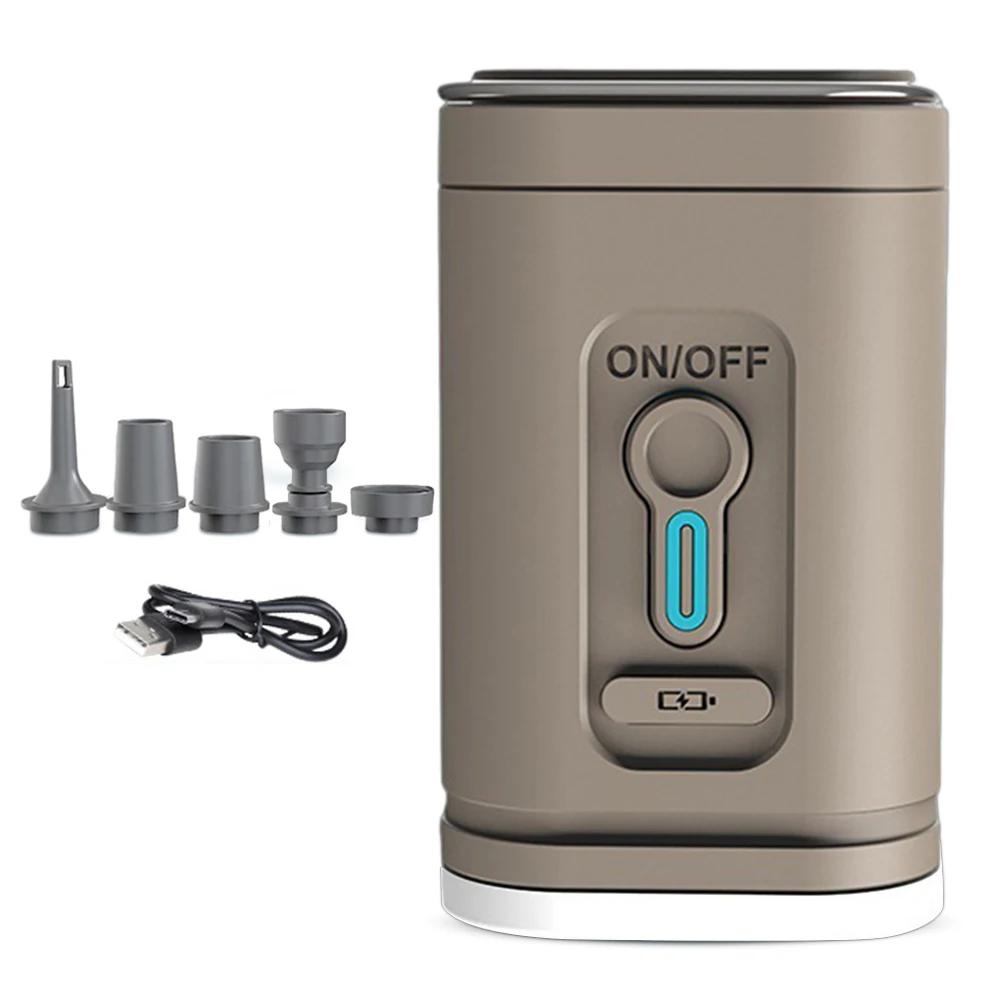 

Camping Light Electric Air Pump 100LM Handheld Air Compressor USB Rechargeable 3 Lighting Modes for Inflatable Cushions Air Beds