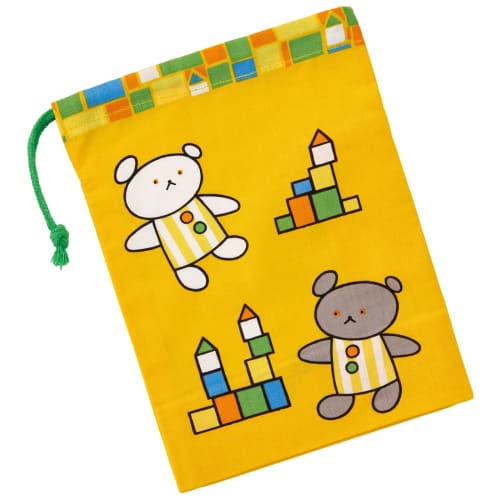 Skater Geantă pentru cană pentru copii, 21 x 15 cm, Design ursuleț, Fabricat în Japonia, KB62-A