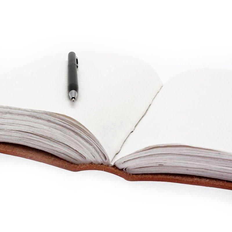 Leather Notebook Flower of Life 10x13 200 Pages