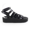 Pristine HERMES Sandals Jupiter Gladiator black Women 37 Used