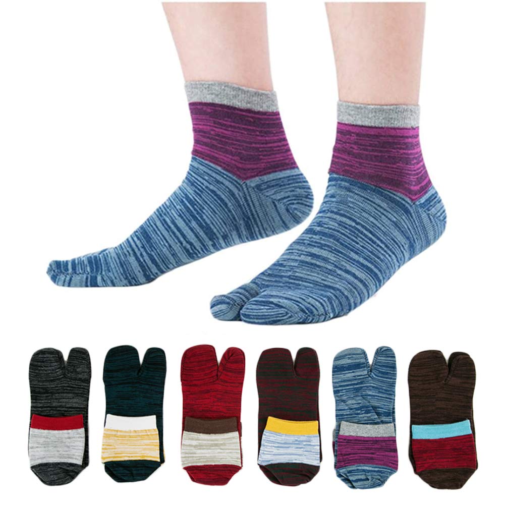 

Носки Tabi 2 Toe, носки, впитывающие пот, быстросохнущие, набор из 6 пар [WIOIW] для мужчин