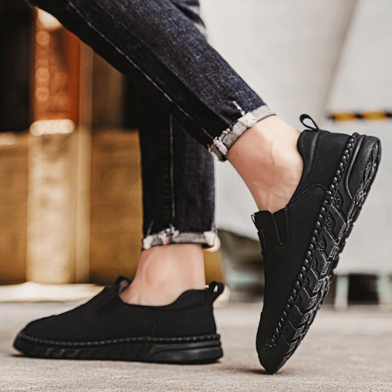 FashionLeather Fashion Casual Shoes Men All-match Mens Slip On Walking Shoes Brand Business Office Flats Classic Men Shoes for Wedding