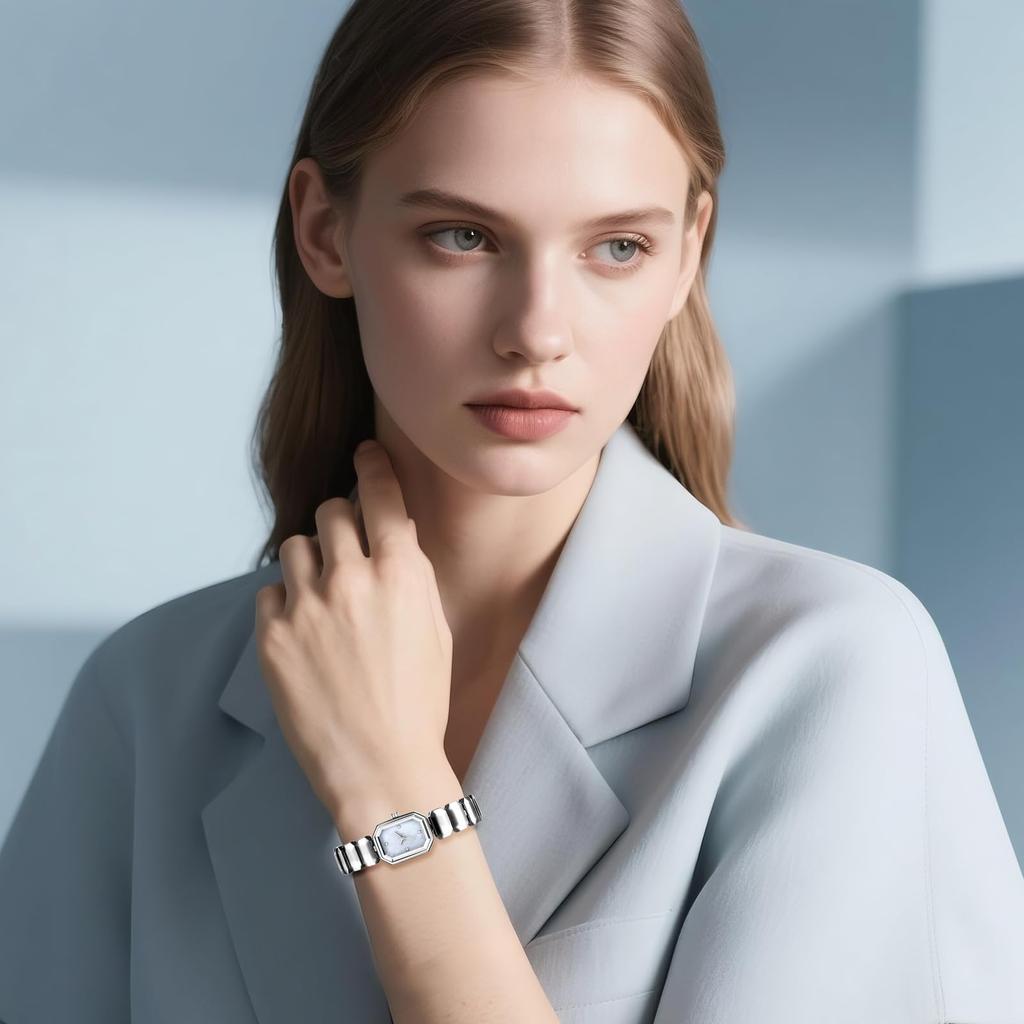 Cute and Stylish Square Watch for Women with Shell Design: Analog Display, Waterproof Quartz Movement, Fashion Watch for Women - Perfect Gift for