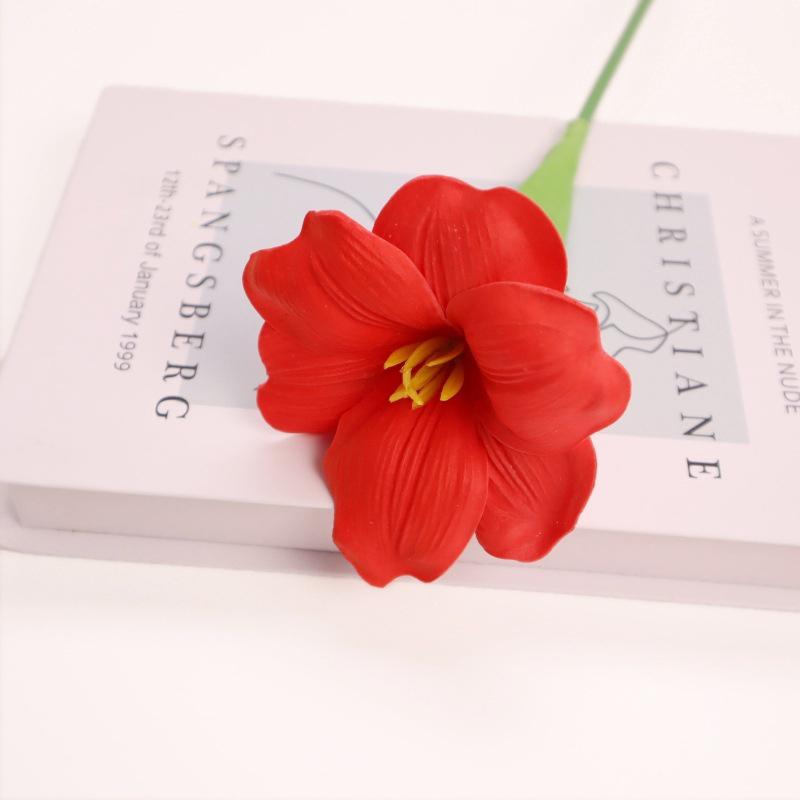 5pc Simulation Flower Brownie Tulip Cloth Fake Flower Photo Prop Small Bouquet Home Decor Dining Table Decoration Accessories