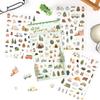 Journal GO 4pcs Fun of Life PET Journal Supplies Camping Farm Lovely Collage Journal Decor Creative Scrapbooking Diy Material