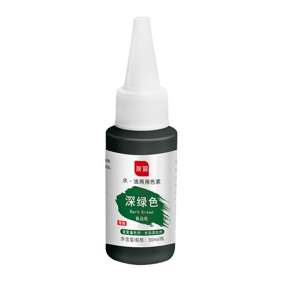 

1 бутылка Matter 30 мл Красящий Синтетический Универсальный Растворенный Жидкий Пищевой Краситель Пигмент Ингредиент темно-зеленого