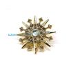 Exquisite Rhinestone Metal Buckle Clasp Craft DIY Woven Bag Purse Hat Decor Bag Pendant Decoration