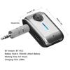 Car BT Receiver 3.5mm AUX BT Car Adapter Wireless Audio Receiver Built in Mic Support TF Card Input Hands free Calling