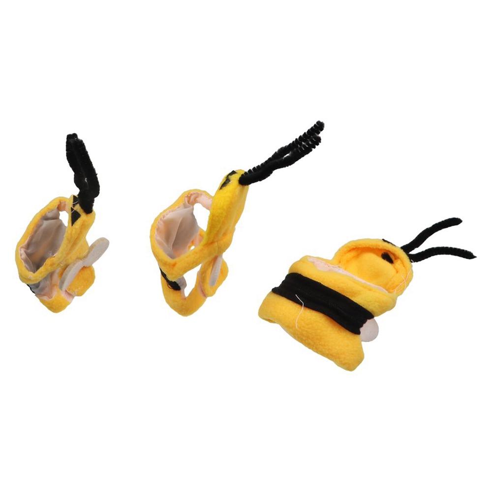 Bee Shape Parrot Winter Warm Hat Hooded Cloth Parrot Flying Suit Parrot Bee Shape Clothes  Autumn
