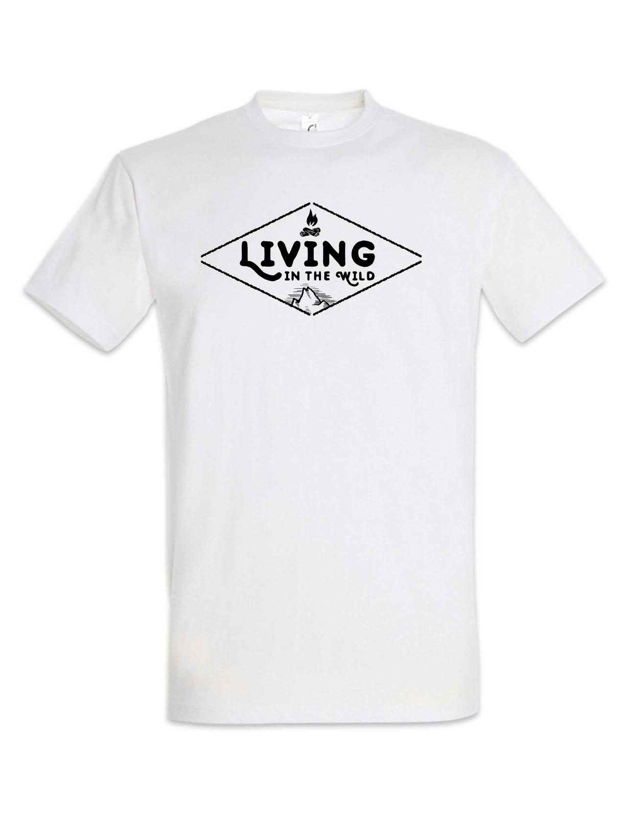 Living In The Wild T-Shirt Bonfire Campfire Environmental Protection Camping S