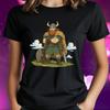 T-Shirt Women Anime Viking Motif Cotton Size XS To 3XLWill Open In New Window or Tab