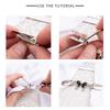 1 piece of duck down clip on vintage cardigan clothing accessories women's duck down clip on rhinestone needle gift shiny and fashionable