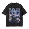 Oversized Washed T-Shirt Funny Girl Dinner ZAYNE Graphic Love and Deepspace Cotton T-Shirts  Tee Shirt for Couple Summer Tees