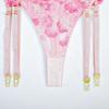 Erotic Lingerie  Women's Sexy Lace Underwear Three Piece Set for Comfortable Fit