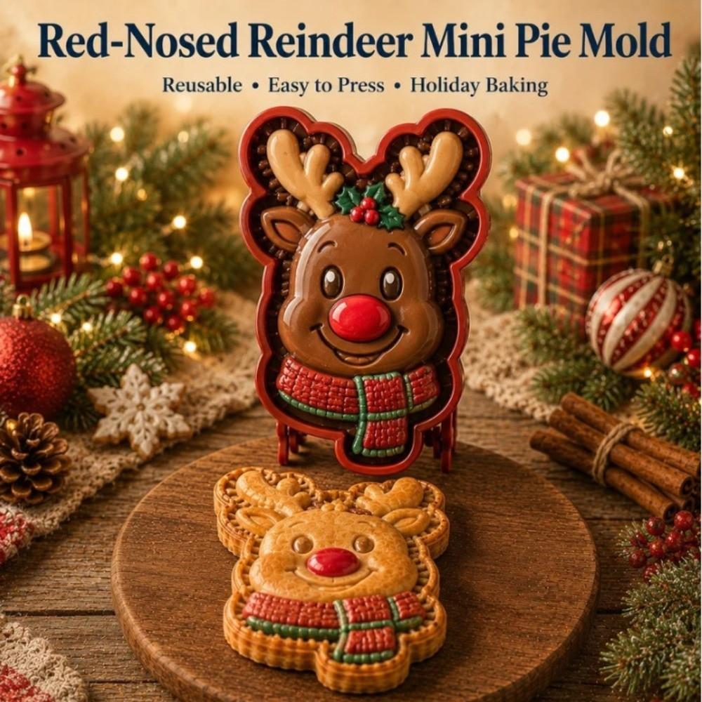 Collezione di Stampi Riutilizzabili per Torta di Natale 8 Forme Pressa per Impasto Tascabile per Festa di Natale Potluck