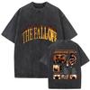 Vintage Washed J Cole T Shirts The Fall Off North America Tour  Graphic Tshirt Unisexs Clothing Hip Hop Short Sleeve Tshirt
