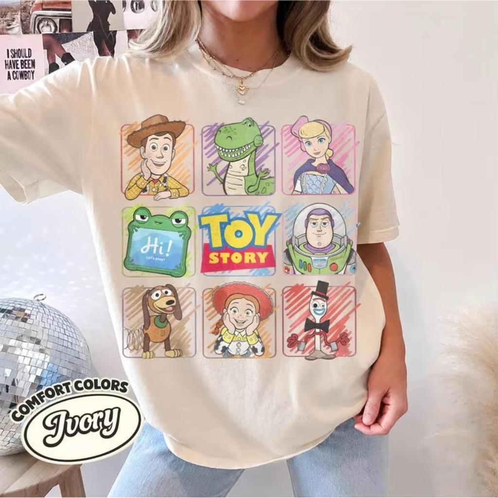 Toy Story 5 Movie T-shirt Men Women Oversized Streetwear Y2k Short-sleeved Unisex Casual Loose Comfortable Soft Female Male Clothing