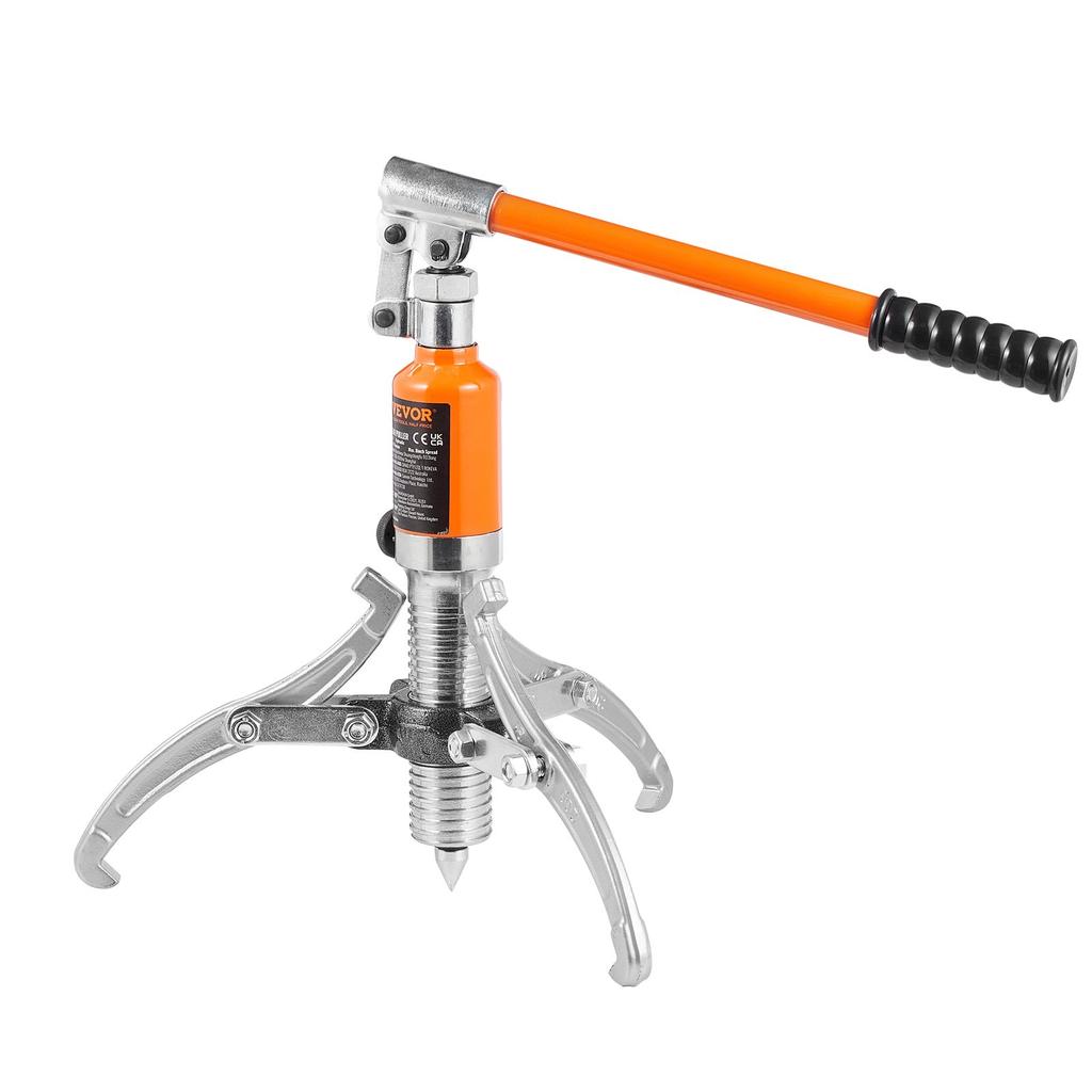 VEVOR Hydraulic Gear Puller, 5 Ton Max Capacity Wheel Bearing Pulling Separator, 2 or 3 Jaws Puller, Vertically and Horizontally