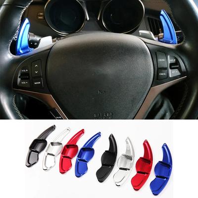 Car Aluminum Steering Wheel DSG Shift Paddle Shifter Extension For Hyundai Genesis Coupe 2012-2014 Interior Auto Car-styling