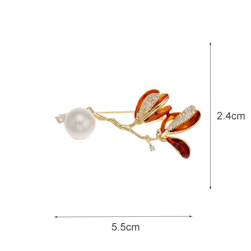 Senior Brooches Flower Leaf Brooch Pins for Women Suit Pendant  Fashion Brooches Jewelry