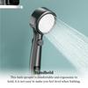 Shower Digital Temperature Display Bathroom Rainfall Spray Bath Shower Pressurized Universal Replacement Sprayer