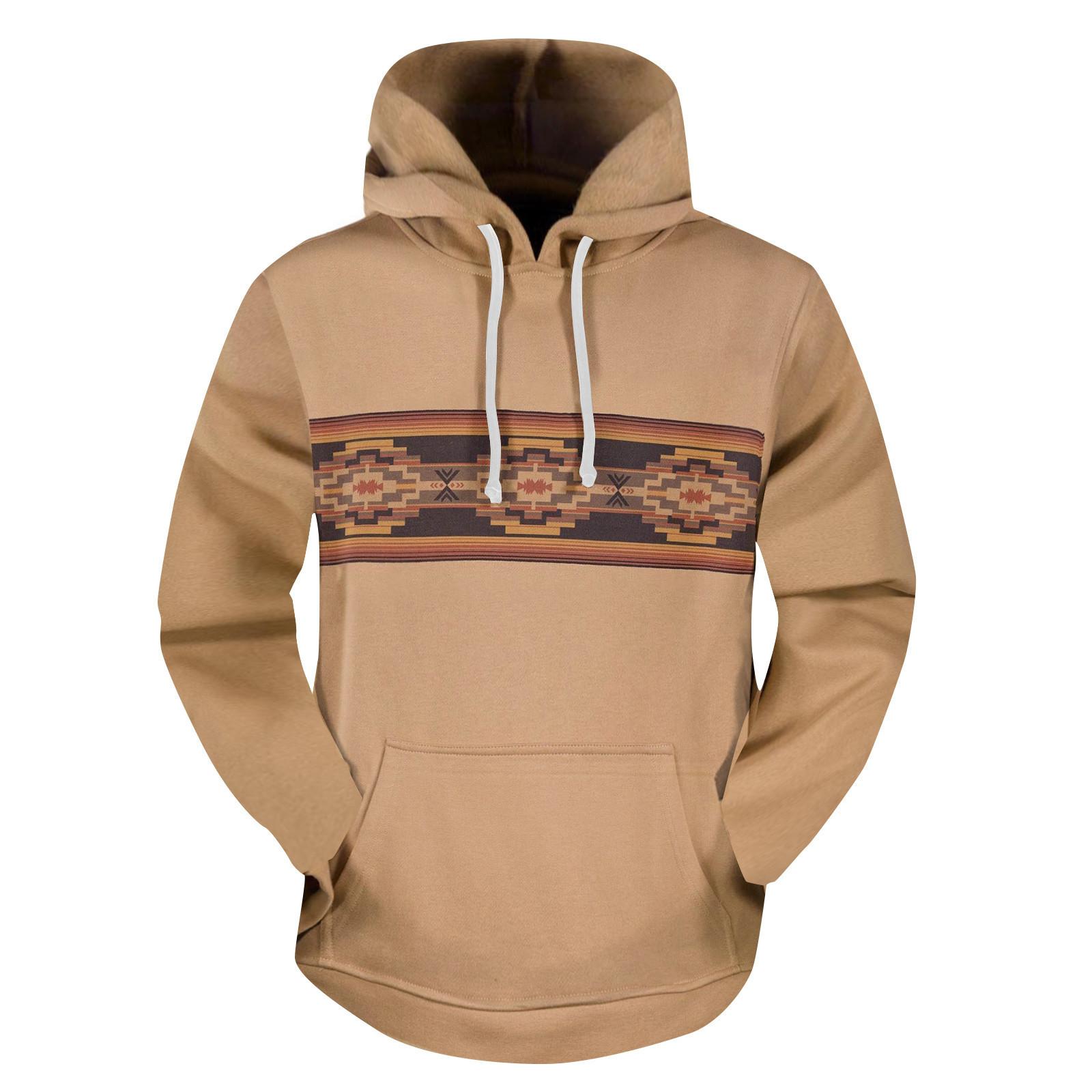 

Fashion Print Loose Men s And Women s Long Sleeve Hooded Sweater L хакі