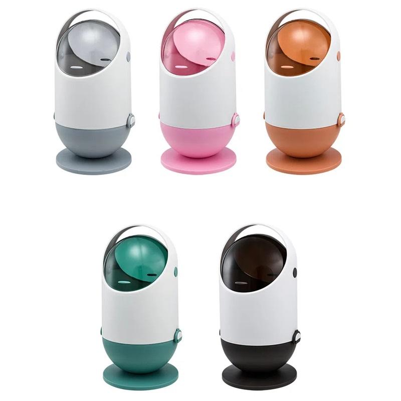 Household Light Luxury Creative Bathroom Kitchen Covered Garbage Bin Living Room Sanitary Paper Towel Toilet Storage Basket