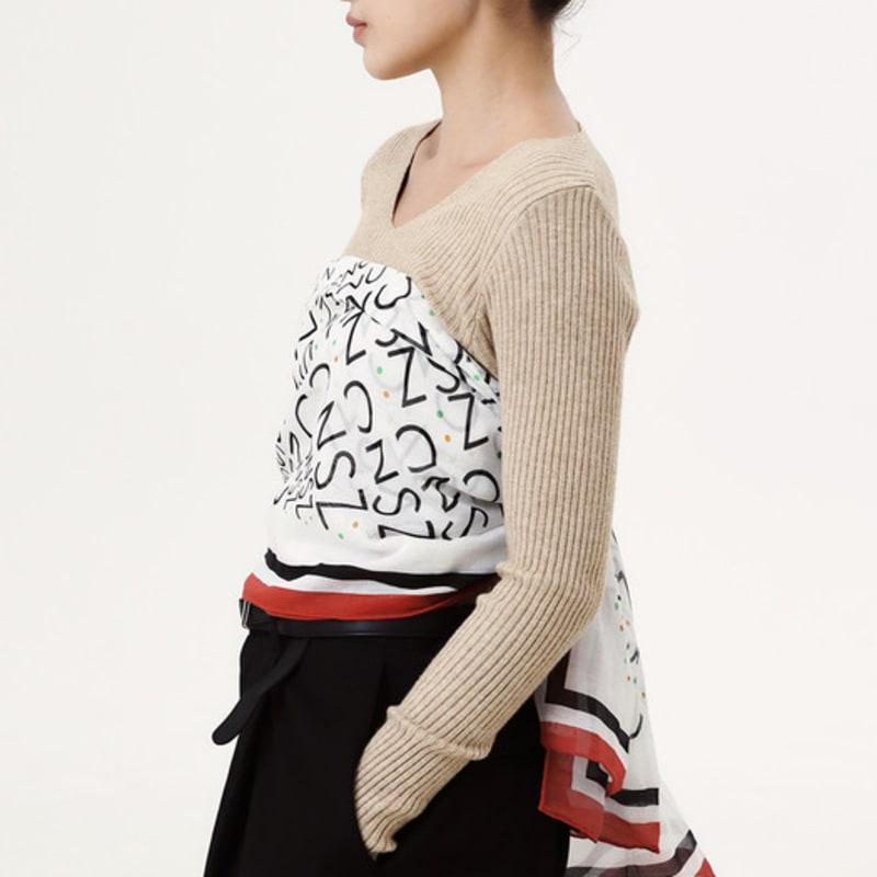 ONSZ Röd Kant Logotyp Lång Halsduk