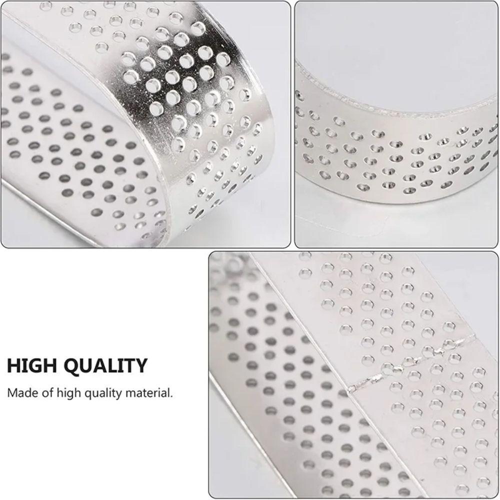 3Pcs Venting Hole Design Porous Cake Mousse Mold Silver Oval Tartlet Molds  Fruit Pie