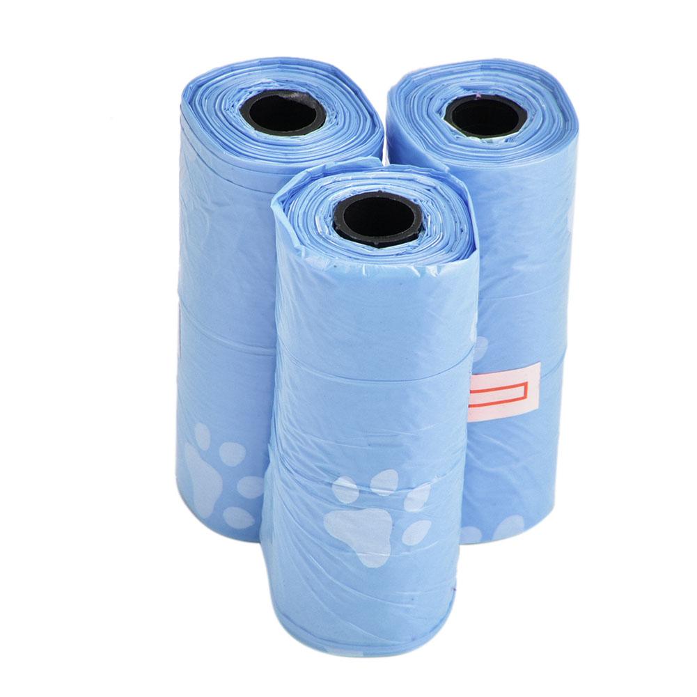 20 Rolls Garbage Clean Up Heart Bag Pet Dog Cat Waste Poop Pick Up Bag Black