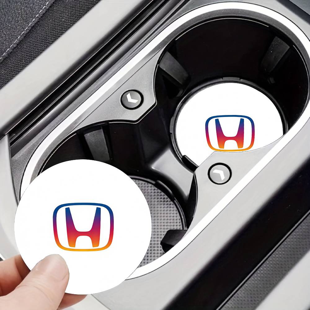 For Honda New Car Cup Holder Anti-Slip Silicone 7cm Insert Coaster Mat Universal Car Accessories Black Fit Most Cars