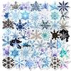 50 Light Color Snowflake Graffiti Stickers Christmas Decoration Laptop Electric Car Stickers