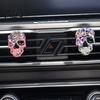Decorative Car Vent Freshener Bling Skull Clips, Rhinestone Diffuser Clip, Shiny Essential Oil Air Conditioner Decoration, Funny Auto Interior