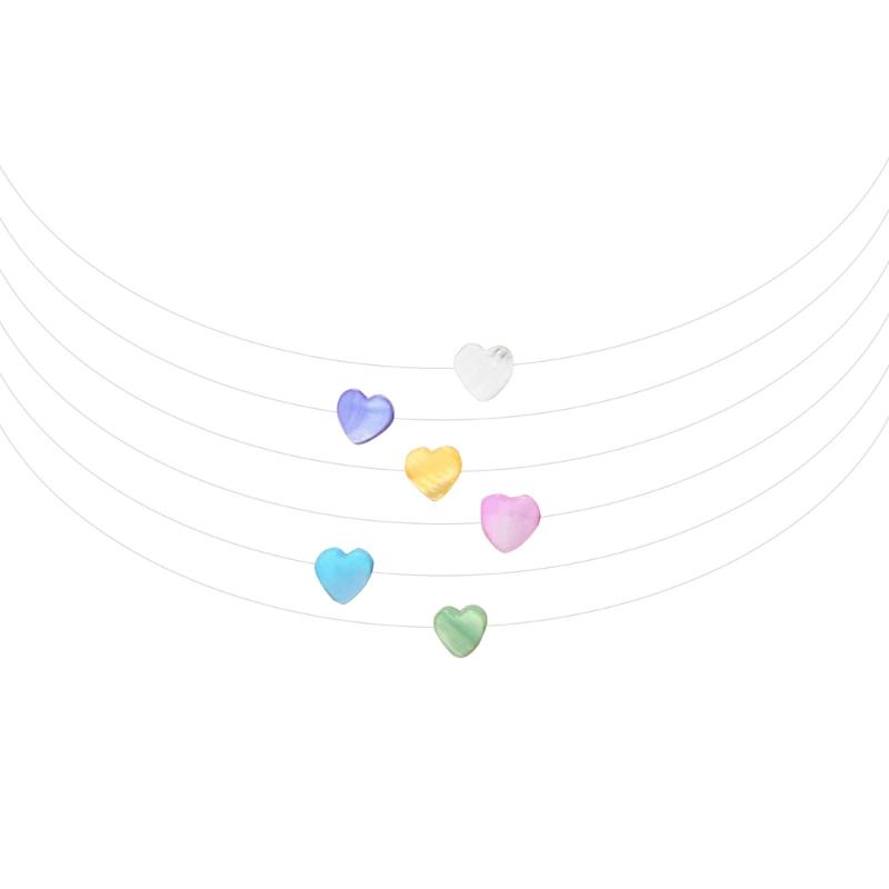 

Multicolor Love Dopamine Chain Portable Shells Necklace Jewelry Accessory for Trendy Outfits Gifting Daily Wear Parties 1