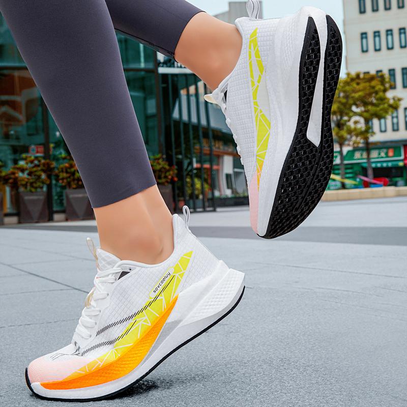 Scarpe da Corsa Speciali da Uomo per Maratona con Piastra in Carbonio Traspiranti Leggere Comode da Donna Atletiche Antiscivolo Ammortizzate Stabili Sneakers