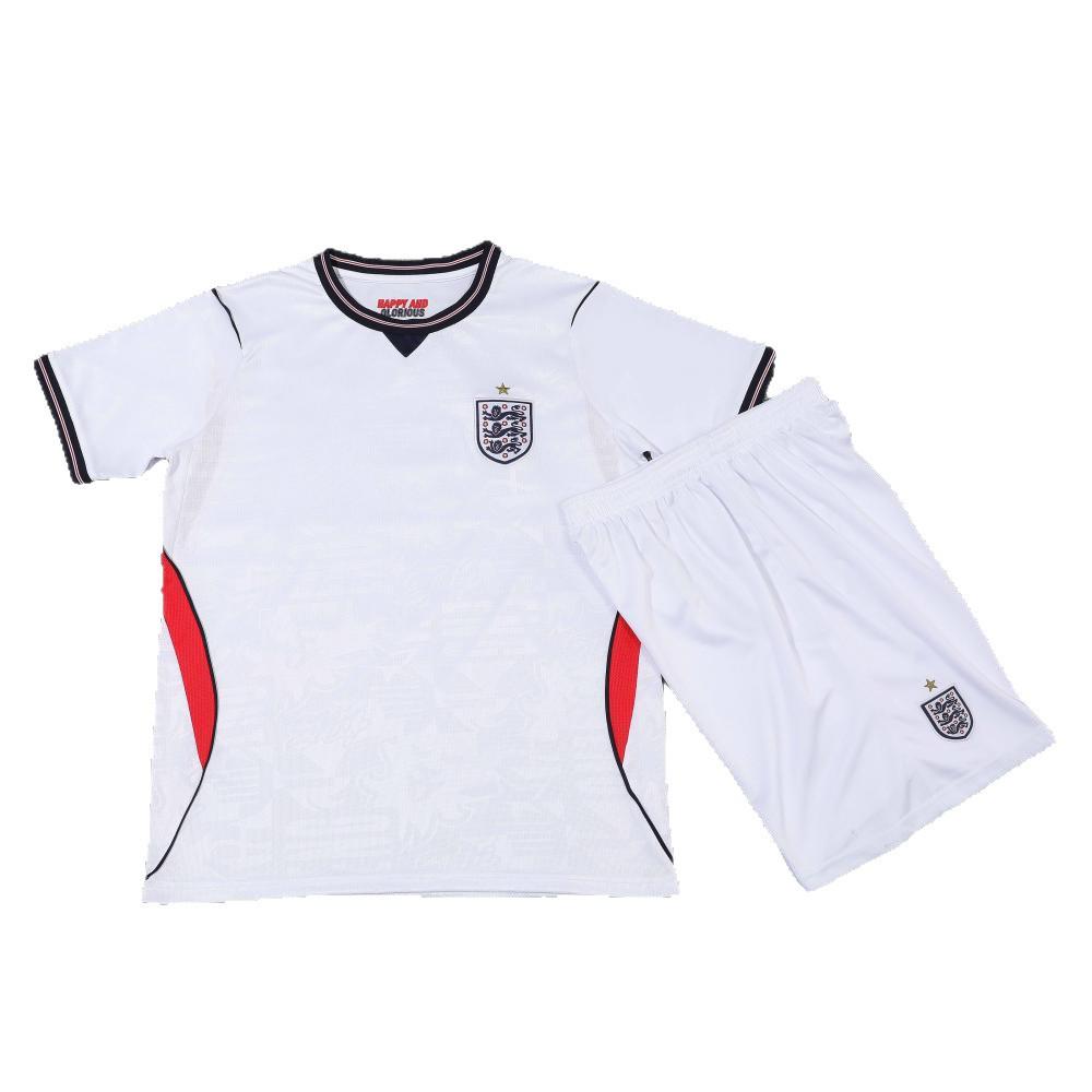 England National Team Home Football Kit - Quick-Dry Breathable White Uniform for Adults & Kids