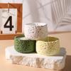 2026New Mini round Silicone Mold Rock Pattern Candle Cup Storage Box Handicrafts round Plaster Jar Home Decoration Craft Molds